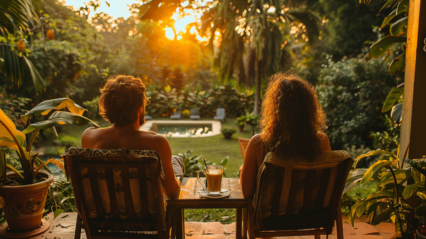 רגעים של אושר עם בית שיש בו חצר