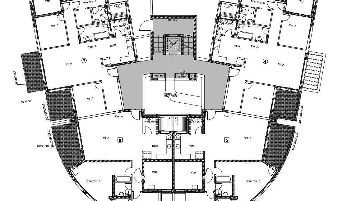 תשריט קומה מלאה